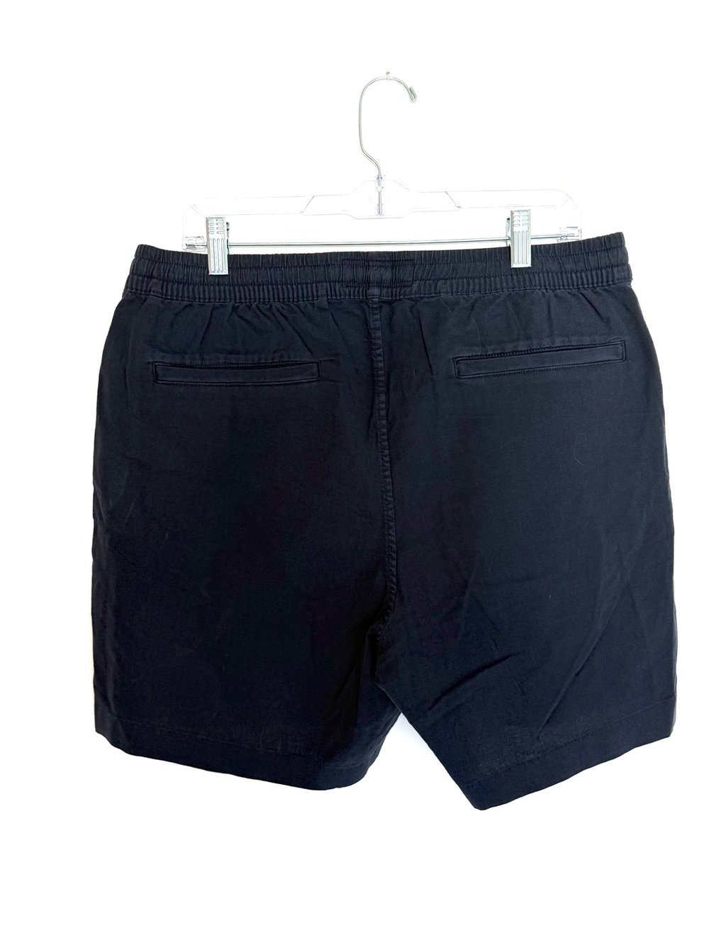 Abercrombie & Fitch Navy 6” Linen-Blend Pull-On Men's Shorts - Picture 5 of 5